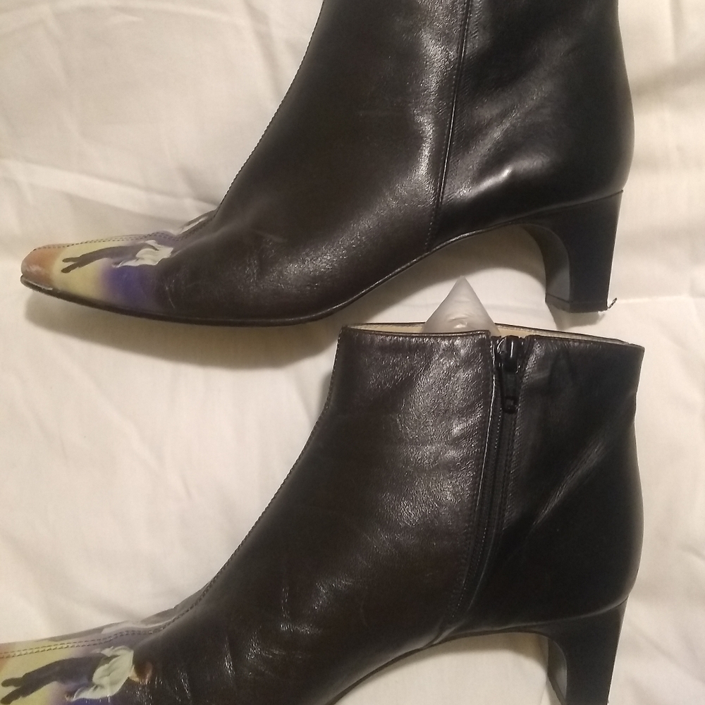 RARE Vintage Icon Art genuine leather boots - Picture 7 of 16